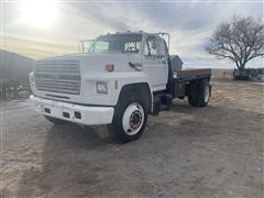 1993 Ford F600 S/A Flatbed Truck 