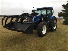 2006 New Holland TS135A MFWD Tractor W/Loader 