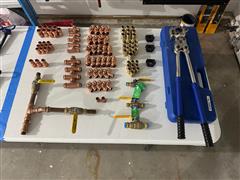 Pex Water Line Brass Fittings & Valves W/Tool 