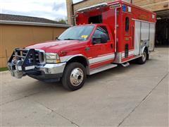 2002 Ford F550 Super Duty 4x4 Rescue Truck 