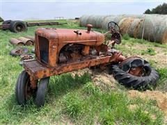 1951 Allis-Chalmers WD 2WD Tractor For Parts 