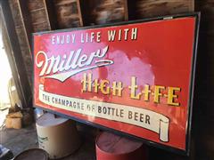 Miller Advertising Sign 