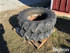 Firestone 13.6-28 Tires W/International 444 Tractor Rims 