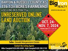 Tract 1: 154.82+/- Acres Russell County, KS