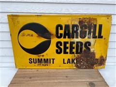 Cargill Seeds Vintage Metal Sign 