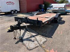 2013 Finish Line Gravity Tilt T/A Flatbed Trailer 