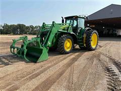 2008 John Deere 8130 MFWD Tractor W/Loader 