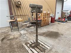 1984 915F 16-Speed Heavy Duty Floor Drill Press 