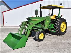 1965 John Deere 4020 2WD Tractor W/Loader 