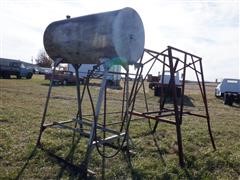 200 Gallon Fuel Tank W/Extra Stands 