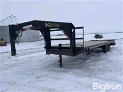 2017 Kaufman T/A Gooseneck Flatbed Trailer 