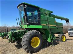 1987 John Deere 6620 Titan II 2WD Sidehill Combine 