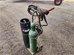 2 Wheel Dolly Oxygen And Acetylene Torch 