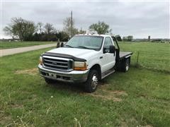 1999 Ford F450 2WD Flatbed Dually Pickup 