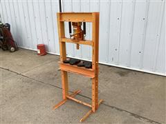 Orange Hydraulic Shop Press 