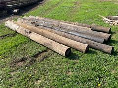 Wooden Corner Fence Posts 