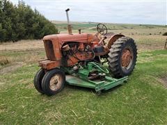 1953 Allis-Chalmers WD 45 2WD Tractor W/Belly Mower 