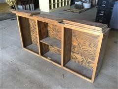 Oak Shop Shelving 