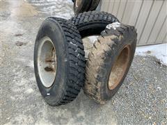 9.00-20 Traction Truck Tires On Rims 