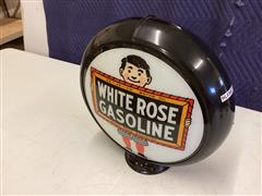 White Rose Gasoline Globe 