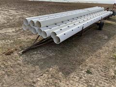 10” Gated Plastic Irrigation Pipe & Trailer 