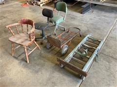 Furniture Dolly, Dolly Cart, & Chairs 