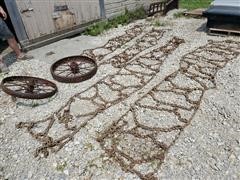 Rear Wheel Tractor Tire Chains & Steel Wheels 