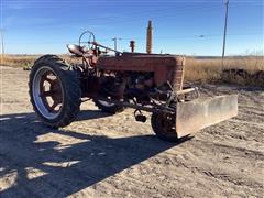 Farmall SH 2WD Tractor & Front Blade 