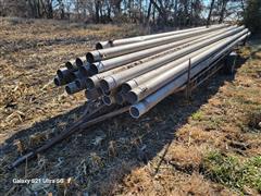 S/A Pipe Trailer W/Aluminum Mainline Irrigation Pipe 