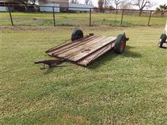 1976 Shop Made Flatbed Trailer 