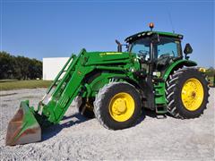 2019 John Deere 6175R MFWD Tractor W/Loader 