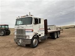 1990 International COF-9600 T/A Cabover Flatbed Truck 