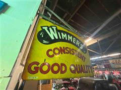 Wimmer's Double Sided Hanging Metal Sign w/ Bracket 