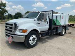 2007 Ford F650 4X2 Fuel & Lube Truck 