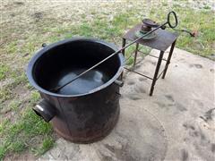 Old Rendering Kettle 